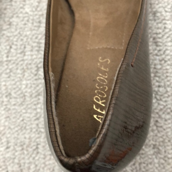7.5 M AEROSOLES BROWN PUMPS SHOES Heels - Picture 4 of 4